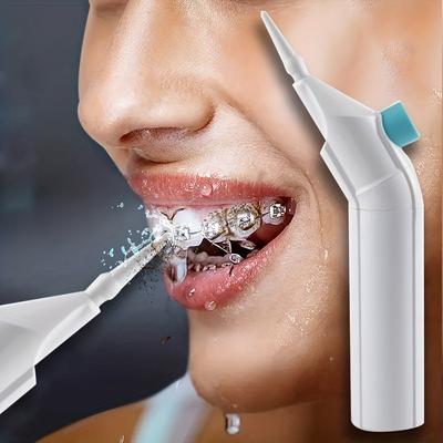 Cordless Tooth Flosser Oral Irrigator - Portable, No Need To Charge, Perfect For Family Travel & Daily Dental Care - Ideal Father's & Mother's Day Gift!