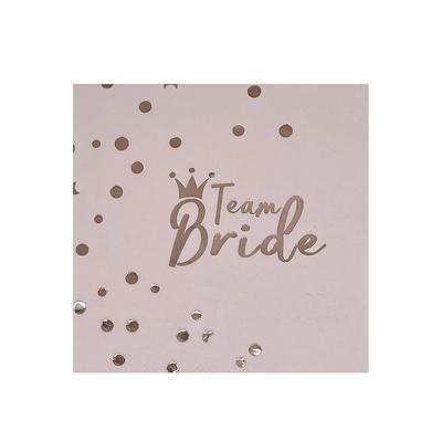 TEMU 16pcs, Disposable Pink Ironing Rose Napkins, Wedding Bridal Farewell Decoration, Paper Napkins For Restaurants And Hotels (13x13inch) Image