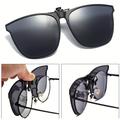 Clip On Sunglasses Classic Polarized Rimless Sunglasses Women Stylish Driving Uv Protection Eyeglasses Man Unisex