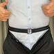 1pc Black Elastic Unisex Belt, Jeans Pants Belt, Men Belt, Ideal Choice For Gifts