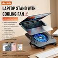 Laptop Stand With Cooling Fan, Foldable Laptop Radiator And Holder, Cooling Pad Bracket With Silent Fan For Macbook Tablet Notebook Stand Table For Laptop Accessories