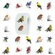 500pcs Bird Round Self-adhesive Label Stickers Creative Paper Diy Animal Tape Decoration Gifts 1 Inch Labels/ 10 Pattern Suitable For Mobile Phone Ipad Laptops Desktop Teens Adults Unisex