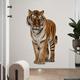 1 Set Art Wall Sticker, Wild Animal Tiger Self-adhesive Wall Stickers, Bathroom Living Room Porch Home Decorative Wall Stickers, Removable Stickers, Wall Decor Stickers