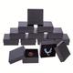 12pcs Necklace Earring Ring Square Cardboard Package Boxes, Cotton Filled Paper Jewelry Box Gift Case (2.56x2.56x1.18 Inches)