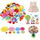 20/100pcs Round Plastic Sewing Buttons Mixed Colors Assorted Sizes For Crafts Sewing Diy Manual Button Painting, Diy Handmade Ornament Buttons