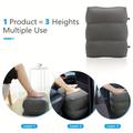 1pc Inflatable Foot Rest Pillow For Airplane Travel Essential, Adjustable Height Foot Rest Pillow For Car, Rv, Train, Home, Office