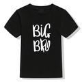 "Boys ""big Bro"" T-shirt Tee Top Short Sleeves Crew Neck Summer Casual Kids Clothes"