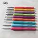 9pcs/set Colorful Soft Plastic Handle Alumina Crochet Hooks Knitting Needles Set 2-6mm Crochet For Weave Sewing Needles Tool