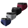 4pcs Men's Underpants Teenagers Underpants Man Men's Briefs