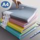 1pc A4 File Bag Student Test Paper Storage Bag Information Book Multi-layer Finishing Paper Storage Book Folder (60 Pages)