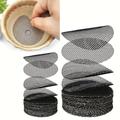 100pcs Flower Pot Hole Mesh Pad, Round Drainage Hole Screens block Soil Loss Anti, Plant Drainage Screens Gasket, Bonsai Pot Bottom Grid Mat Mesh, Gardening Supplies