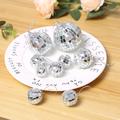 3/6/12pcs 2cm-80cm Mirror Disco Ball-silvery Glass Bright Reflective Hanging Ball Ornament Disco Ball Cake Topper For Home Stage Club Holiday Birthday Party Festival Christmas Tree Lighting Decor