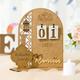 1pc, Countdown Calendar Diy Countdown Calendar Ornaments Wooden Countdown Gifts Home Decor Gifts Ornaments Party Decorations
