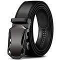 Very Long 105cm-170cm/41.3-67inches Wide 3.5cm Belt For Men's Automatic Buckle Imitation Pu Leather Belt For Fashion Designer Belt For Men , Ideal Choice For Gifts