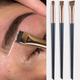 3pcs Ultra-thin Eyebrow Brush Set - Angled Precision Eyeliner Makeup Brushes, Synthetic Bristles Slanted Eye Brow Tinting Kit