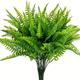 4pcs Uv-resistant Artificial Boston Fern Plants For Indoor And Outdoor Decor - Greenery For House, Office, And Garden - Plastic Shrubs With Realistic Look And Long-lasting Freshness