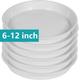 "6 Pack Of 12 Inch Plant Saucer, Heavy Duty Plastic Plant Saucer 12 Inch Round, Plant Tray For Pots, Flower Saucers For Indoors, Bird Bath Bowls, Trays For Planter 6""/8""/10""//12"" (white)"