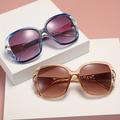 Vintage Cat Eye Sunglasses For Women Men Color Block Gradient Lens Glasses Hollow Out Temple Eyewear