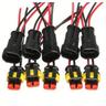 352pcs Hid Waterproof Connectors, 1/2/3/4pin 26sets Car Electrical Electri Wire Connector Plug Truck Harness Way Car Sealed Waterproof Electrical Wire