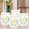 Set/12pcs, Decorative Lampshade, 50 55 60th Birthday Lantern Table Decoration, New Candle Lampshade, For Table Decoration And More（no Light Candle）