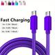 5a 60w Usb C To Type C Cable Usb Pd Fast Charging Charger Cable With Led Display Wire Cord Usb-c 5a Typec Usbc Cable For Pro Air Laptop, For 15 Pro Max Mobile Phone Data Cable