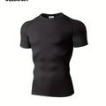 Rolimaka Men's Quick Dry T-shirt - Moisture Wicking, Breathable, And Stretchy Base Layer For Outdoor Sports And Fitness