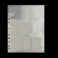 10pcs/30pcs 9 Grid 11-hole Binder Card Sleeve Pages Protector - For Trading Card, Sport Cards, Game Cards & Business Cards