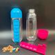 1pc 600ml 7-day Pill Organizer Water Bottle - Portable Medicine Container With Drinking Cup