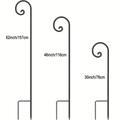 1pc Shepherd Hook For Outdoor, Heavy Duty Garden Pole For Hanging Bird Feeder, Plant Baskets, Solar Light Lanterns, Garden Plant Hanger Stands