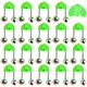 10/50pcs Plastic Clip Bite Alert Fishing Rod Bell Fishing Alarm Bells Plastic Fishing Rod Clips With Dual Alert Bells Fishing Tackle Accessories