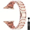 Woman Glitter Strap Watchband For Watch Ultra 49mm Band Serie 8 7 6 5 4 3 Se Metal Bracelet For Iwatch 44mm 45mm 40mm 41mm 42mm 38mm