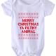 Merry Christmas Christmas Costume, Newborn Baby Romper, Short Sleeve Onesie