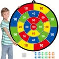 "29"" Large Dart Board Double-sided Dart Board With Sticky Balls And Darts, Indoor/outdoor Sport Fun Party Play Game Toys, Gifts For Boys Girls"