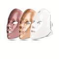 7 Colors Led Facial Mask, Touch Click To Switch, Valentine's Day Birthday Gift For Mother Girlfriend Women Usb Charge