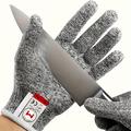 1/3 Pairs Class 5 Protective Unisex Anti-cutting Work Gloves, Finger Reinforced Comfortable 100% Food Grade Kitchen Cooking Gloves, And Smart Safe Cutting Gloves