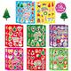 16 Sheets Merry Christmas Theme Stickers, Non-repeating Xmas Winter Holiday Party Stickers, Christmas Goodie Bag Fillers