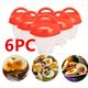 3/6pcs Silicone Egg Cooker, Cooking Utensils, Silicone Non-stick Pot Cookware Set, Egg Mold Cup Steamer, Kitchen Gadgets Tools