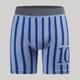 1/2/3/6pcs Men's Underwear, Casual Striped Breathable Comfy Quick Drying Stretchy Long Boxer Briefs Shorts
