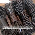5 Yards Retro High Quality Genuine Leather Cord Round/flat Strand Cow Leather Rope For Necklace Bracelets Diy Jewelry