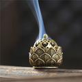 1pc Hollow Lotus Incense, Burner Hollow Incense Serving Tea Table Ornament, Mini Incense Burner