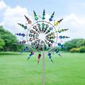 1pc Magical Metal Windmill, 3d Metal Outdoor Wind Spinners For Yard And Garden, Unique Metal Kinetic Wind Sculptures & Spinners, Wind Catchers Metal Outdoor Lawn Patio Decoration Wind Sculpture