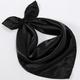 "19.68"" Small Square Satin Scarf Solid Color Casual Neckerchief Elegant Head Wrap Hair Accessories"