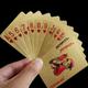 Pvc Golden Playing Cards, Waterproof & Durable Cards, Perfect For Magic Tricks, Party Games