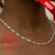 925 Sterling Silver Water Wave Chain Necklace Classic Neck Jewelry Gift For Women Daily Use