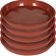 3pcs Terracotta Plant Saucers: Perfect For Indoor & Outdoor Garden Plants!