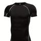 Men's Quick-drying Sports T-shirt, Casual Breathable Crew Neck Short Sleeves For Outdoor Gym Running Fitness