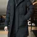 Men's Casual Hooded Long Winter Coat, Warm Thick Padded Coat For Fall Winter