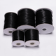 10metre 32.8ft/pack 0.5/0.8/1.0/1.5/2mm Black Waxed Cord Rope Pu Leather Thread String Necklace Rope For Jewelry Making Diy Bracelet