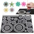 22pcs Spirograph Design Arts Craft Kit Classic Amazing Designs Rainbow Magic Scratch Off Paper Set, Students Drawing Tool