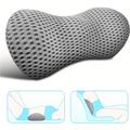 1 Pc Lumbar Support Pillow, Memory Foam Lumbar Pillow For Relax Back Neck, Ergonomically Streamlined Lumbar Pillow Is Suitable For Car Seats, Office Chair, Lounge Chairs And Beds